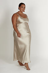 Arora Corset Maxi Dress - Champagne