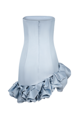 Alba Bubble Mini Dress - Cornflower Blue