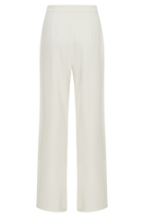 Antonia Pleated Wide Leg Pants - Ivory