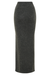 Elise Knit Maxi Skirt - Charcoal Marle