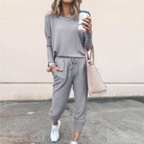 2025 Multi-Color New Women's Loose-Fitting Long-Sleeved Casual Suit HZ1220
