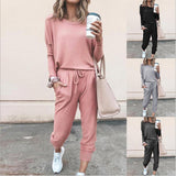2025 Multi-Color New Women's Loose-Fitting Long-Sleeved Casual Suit HZ1220