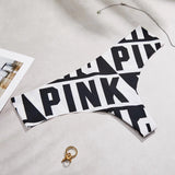 Non-Stained Lady T-Tong Trousers Round Lattice Letter Large-Size Female T-Trousers T-T-T-Pants HZ1208