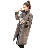 The New 2025 Autumn And Winter Plus Thick Medium Long Imitation Lamb Hair Small Hair Coat Tide HZ1220
