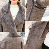 The New 2025 Autumn And Winter Plus Thick Medium Long Imitation Lamb Hair Small Hair Coat Tide HZ1220