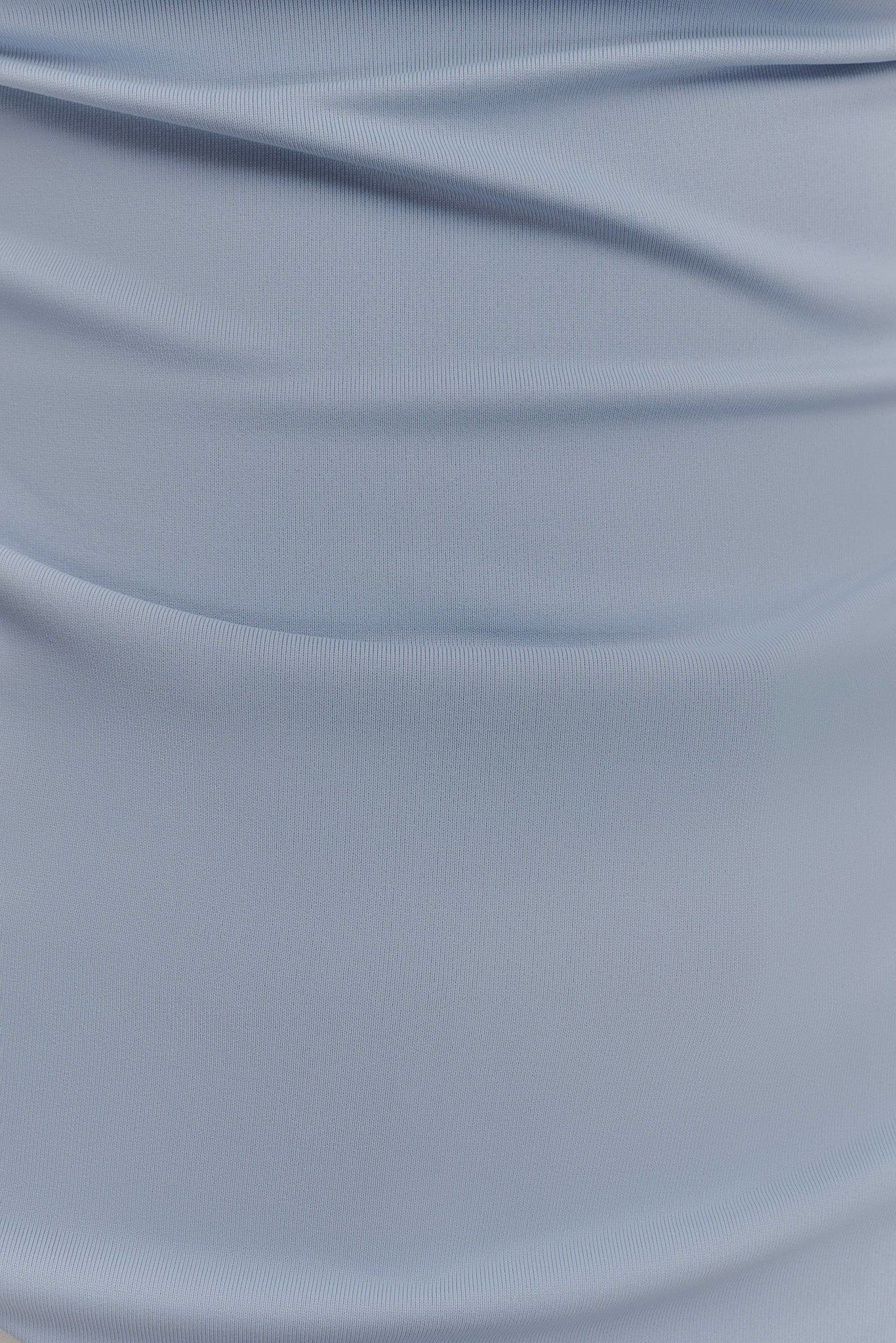 Lisette Asymmetric Recycled Nylon Top - Dusty Blue