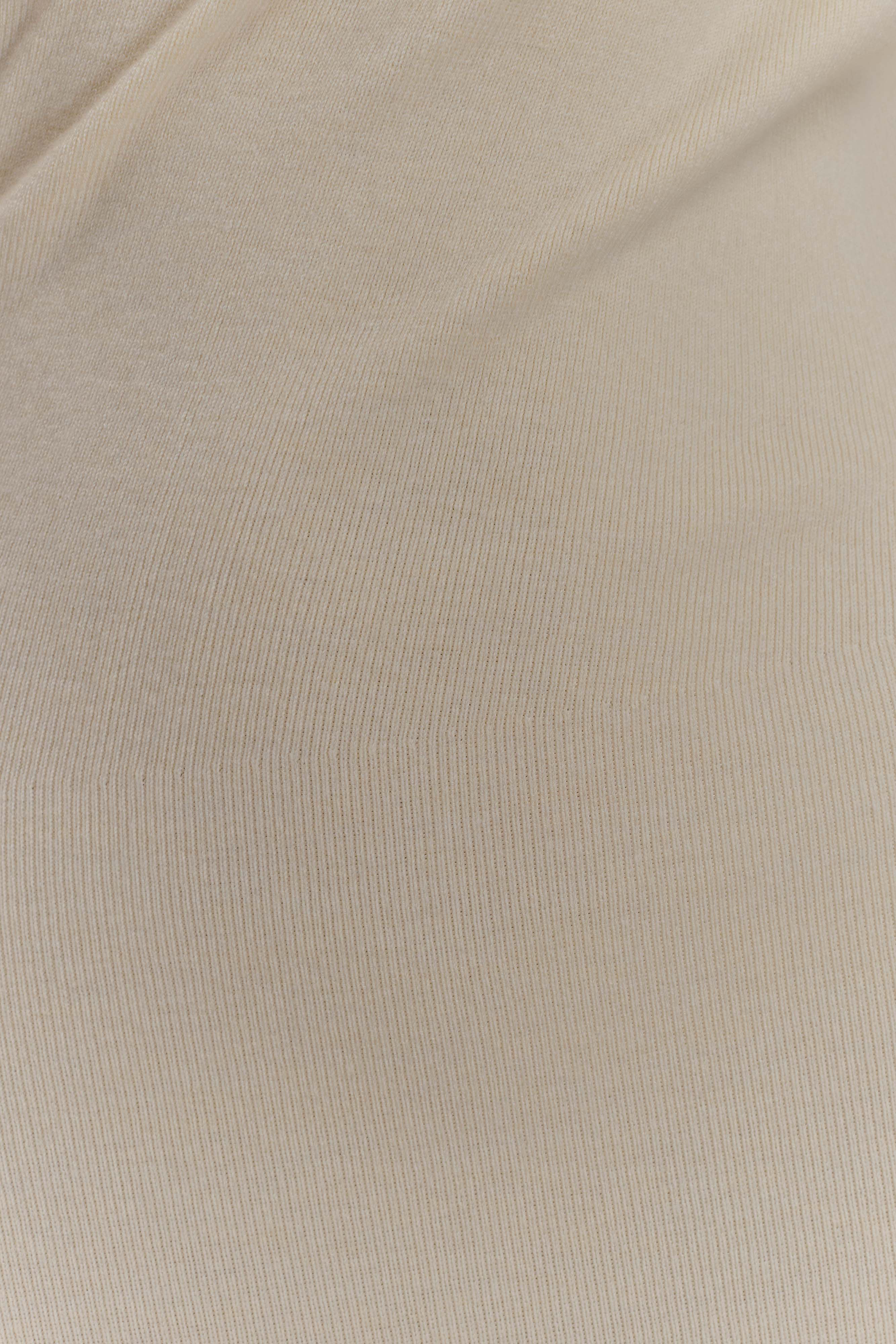 Culver Draped Twist Knit Midi Dress - Cream