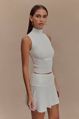 Indy Pointelle Knit Top - Ivory