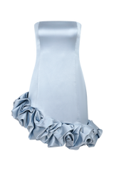 Alba Bubble Mini Dress - Cornflower Blue