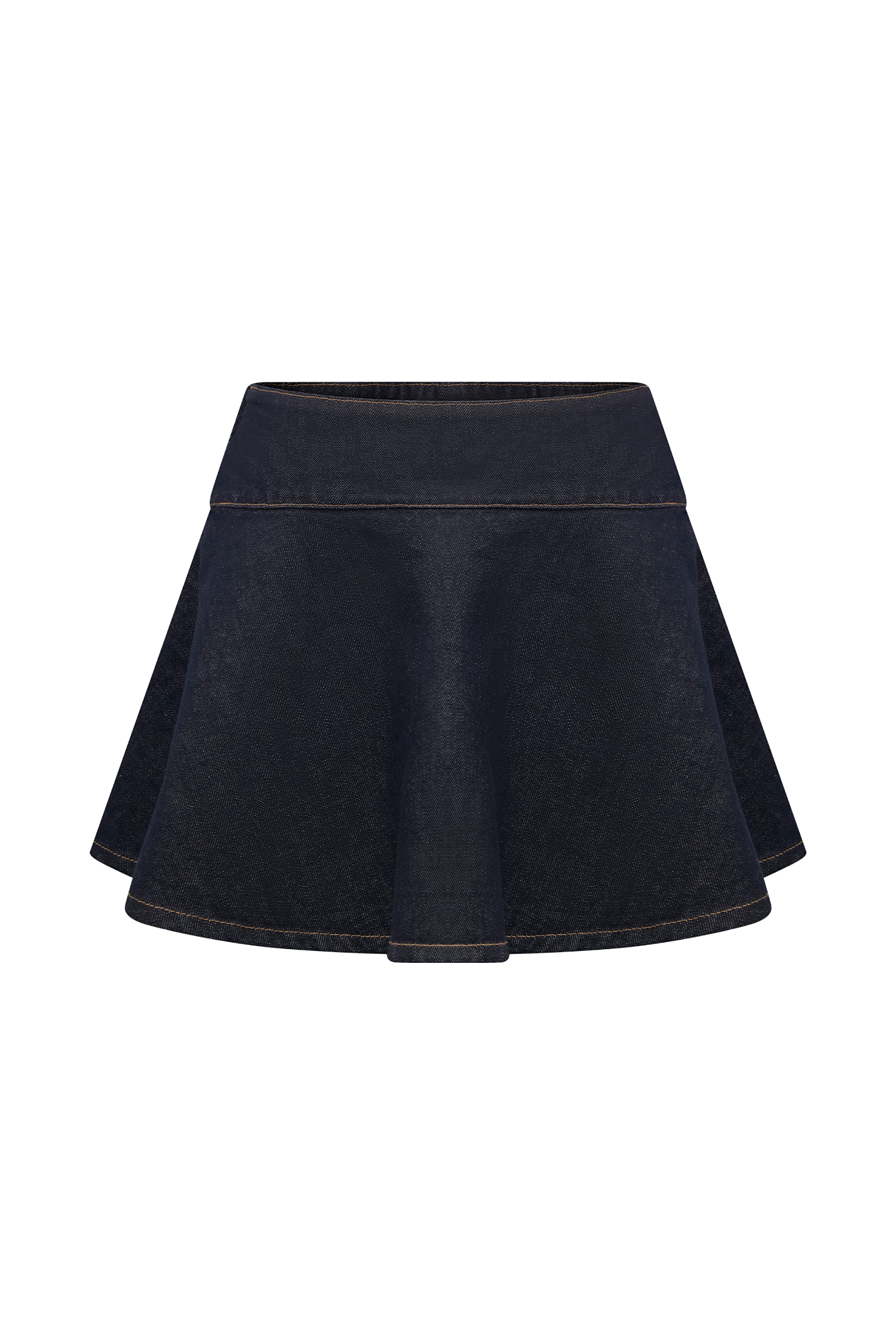 Arista Denim Mini Skirt - Washed Indigo Blue