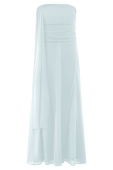Arna Mesh Maxi Skirt - Pale Blue