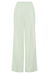 Adrina Straight Leg Linen Pant - Mint
