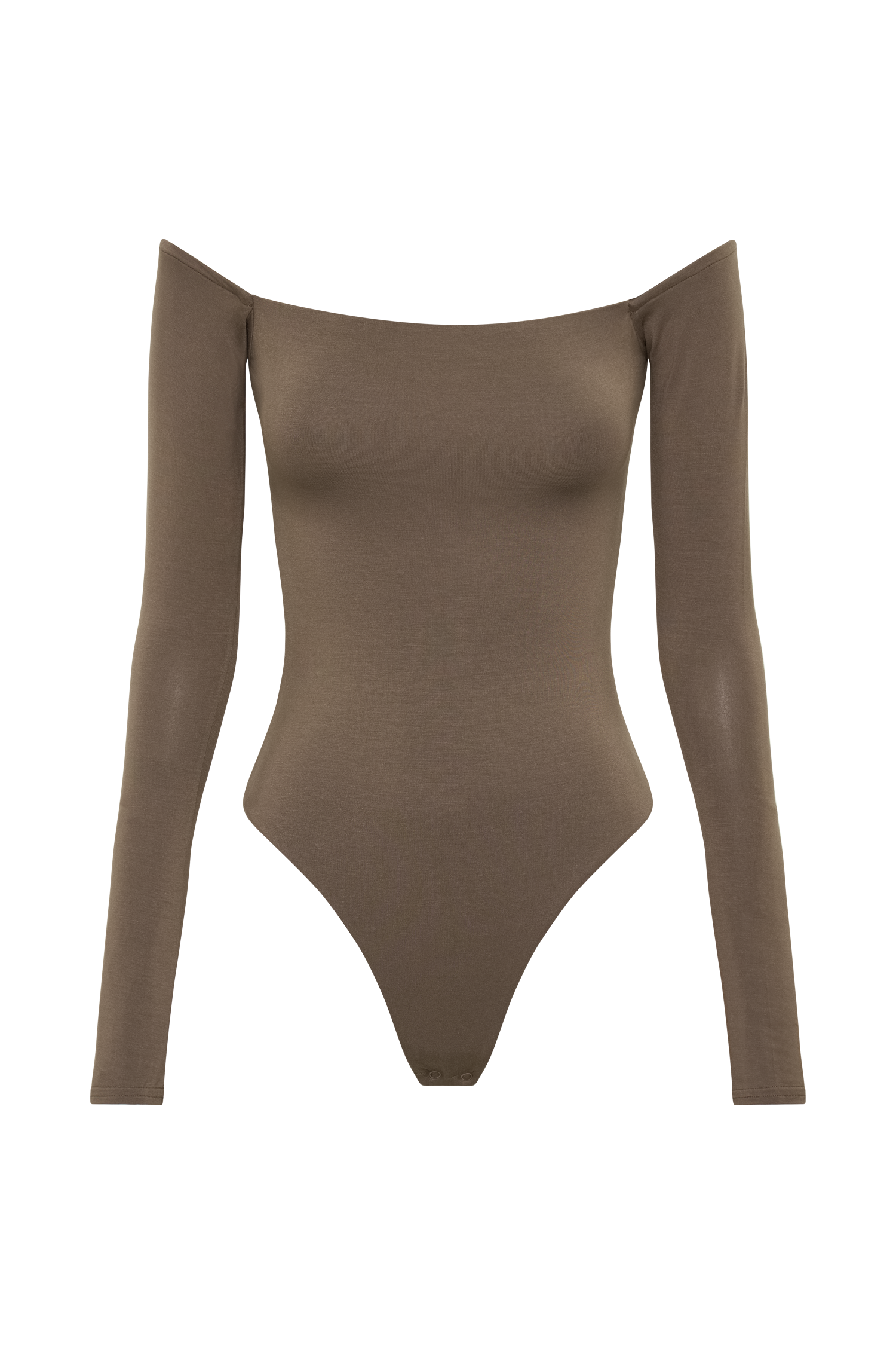 Peta Off Shoulder Modal Long Sleeve Bodysuit - Coco