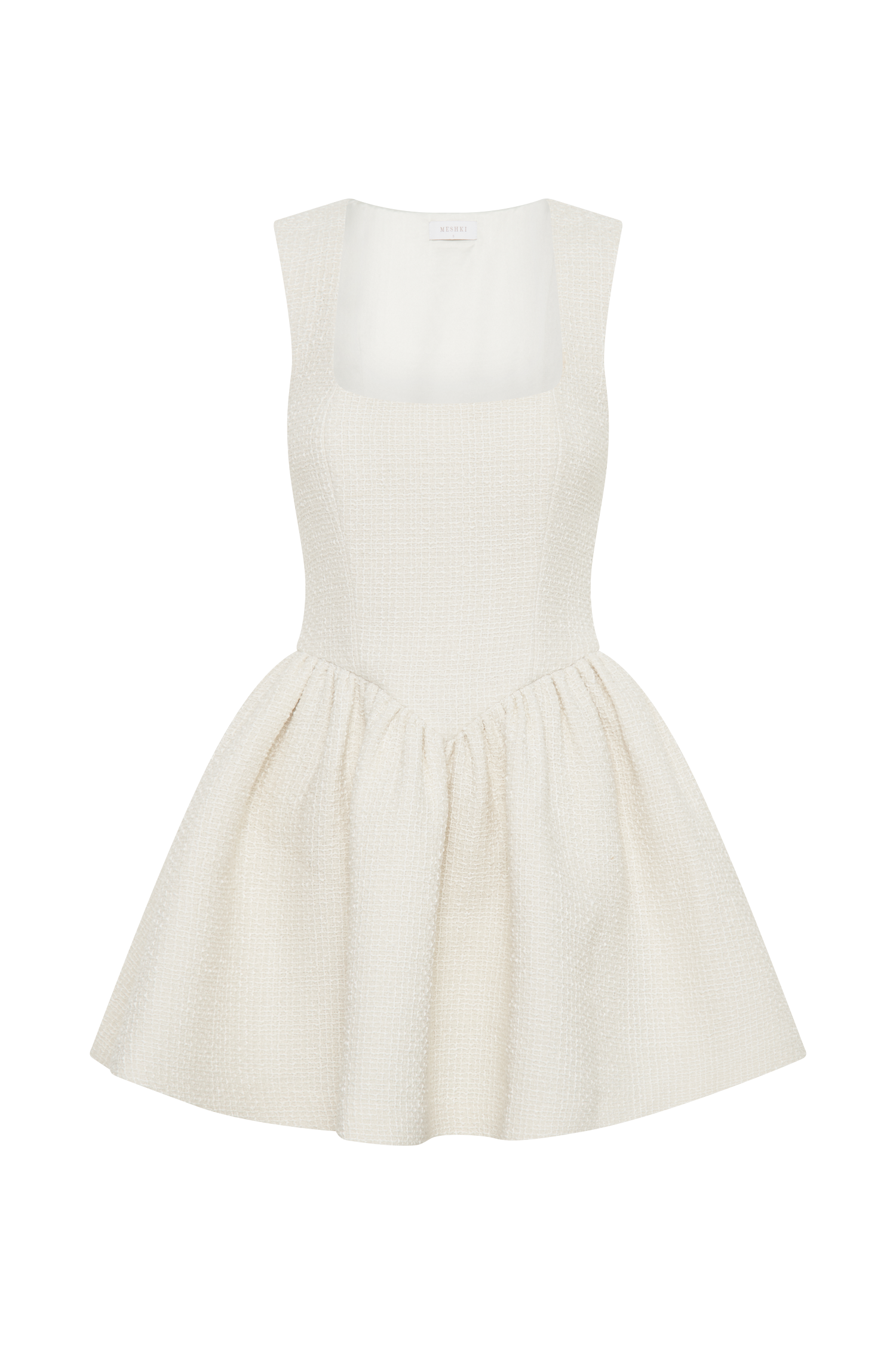 Jennifer Boucle Mini Dress - Ivory