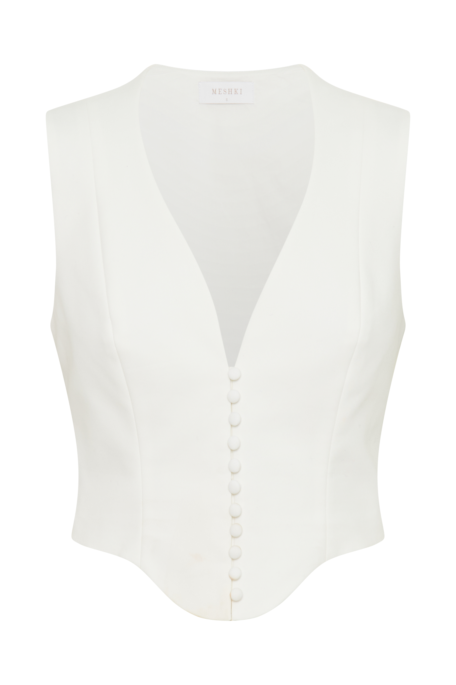 Keely Cotton Sleeveless Top - White