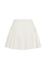 Beverly Knit Pleated Mini Skirt - Ivory