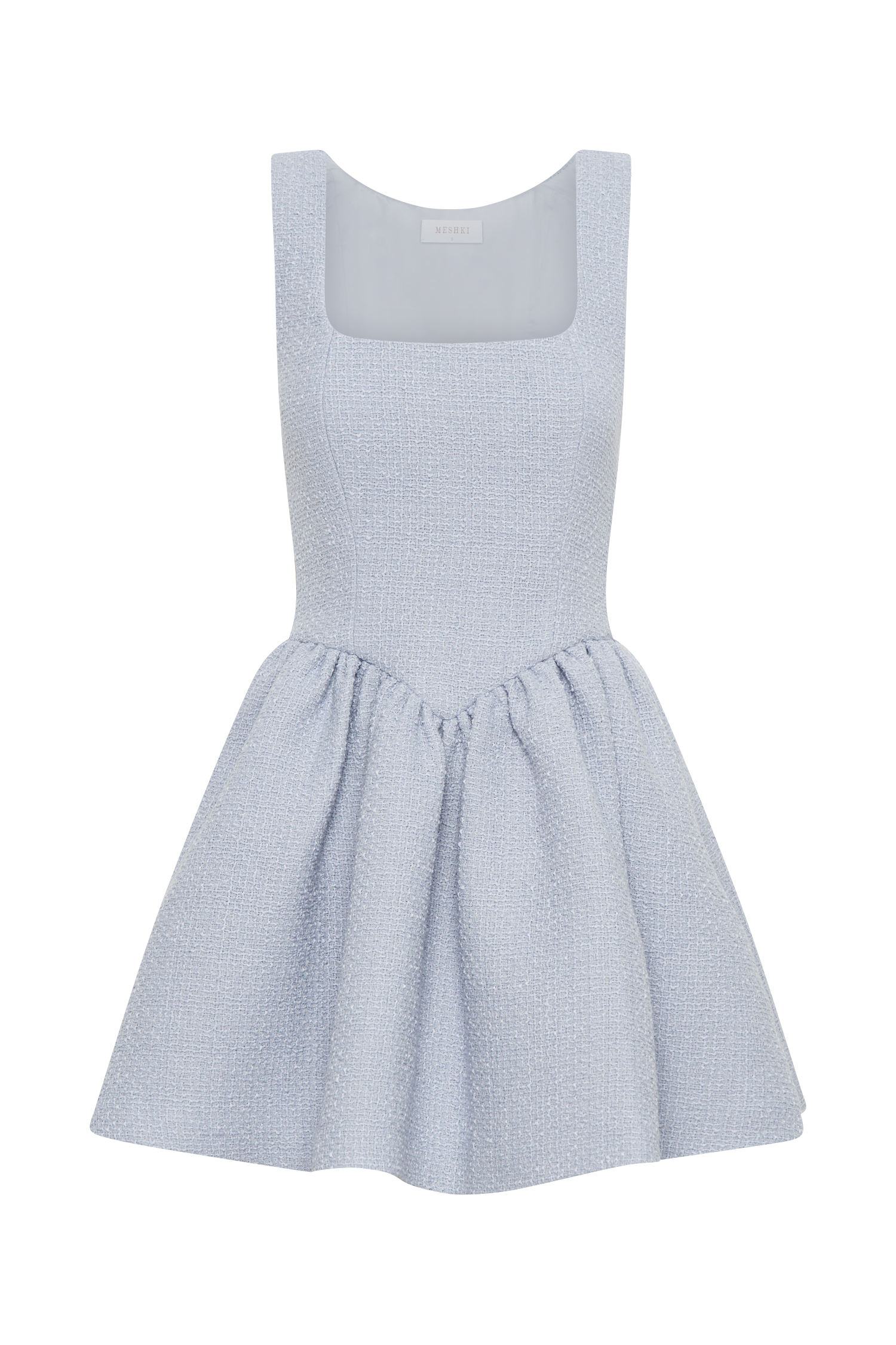 Jennifer Boucle Mini Dress - Sky Blue