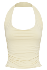 Marie Recycled Halter Top - Lemon Sherbet