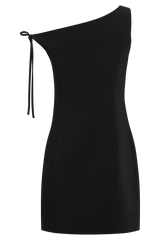 Baker Suiting Off Shoulder Dress - Black