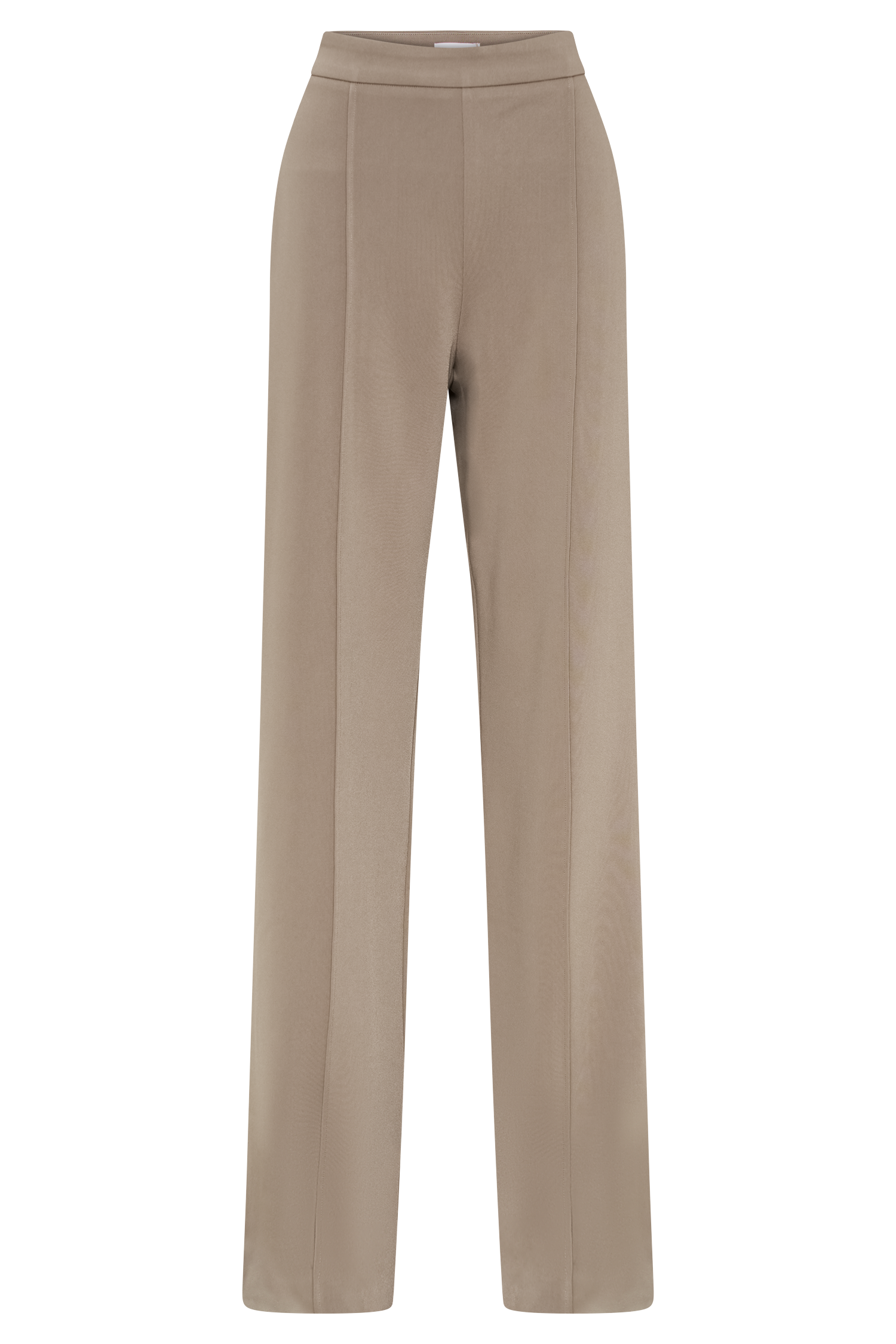Antonia Pleated Wide Leg Pants - Mushroom