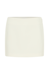 Aisha Suiting Mini Skirt - Ivory