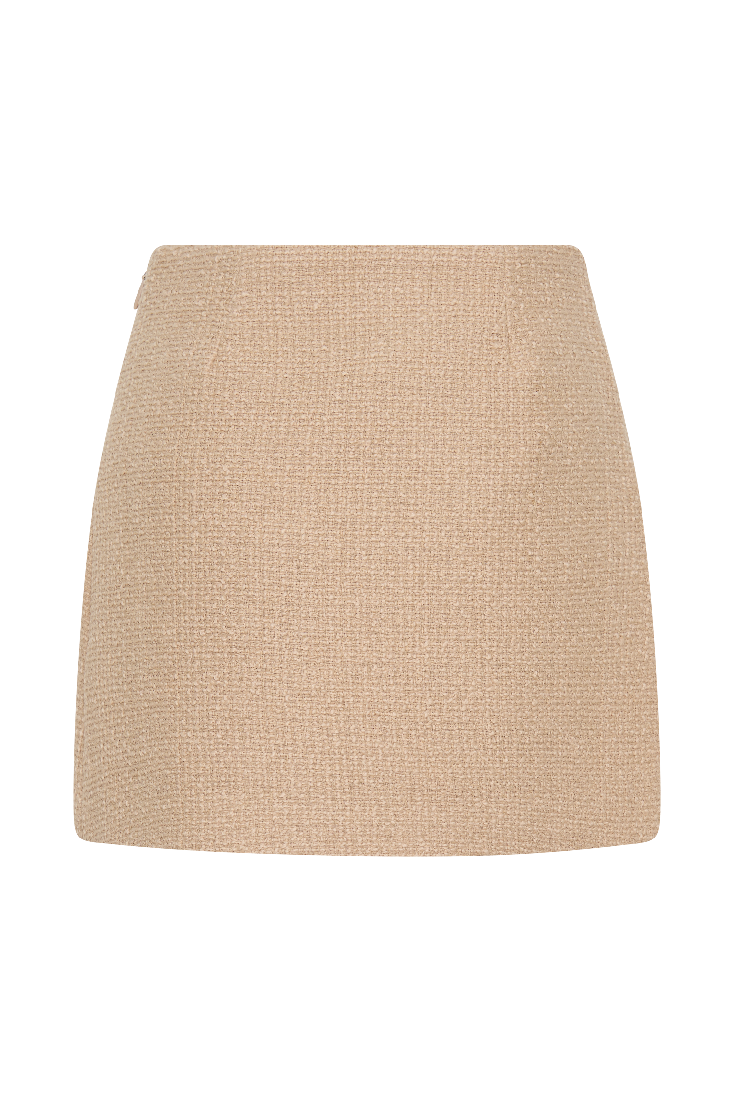 Camilla Boucle Mini Skirt - Light Taupe