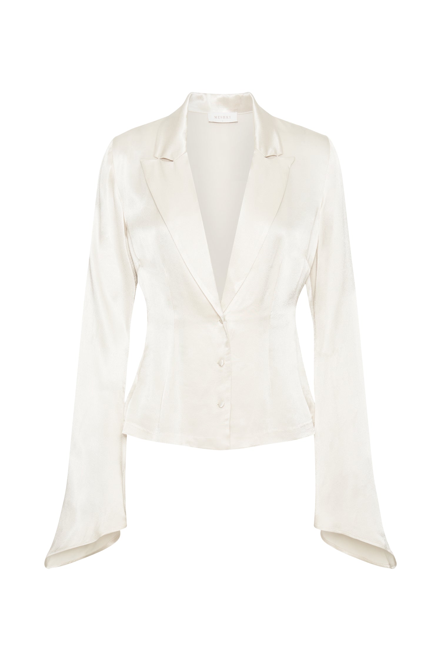 Noa Collared Long Sleeve Shirt - Ivory