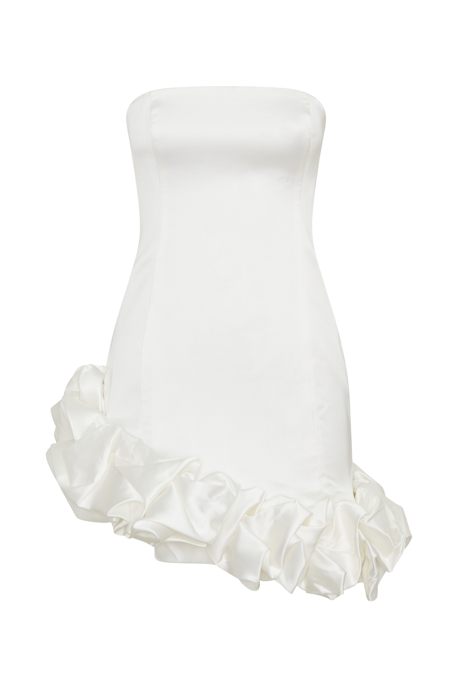 Alba Bubble Mini Dress - White