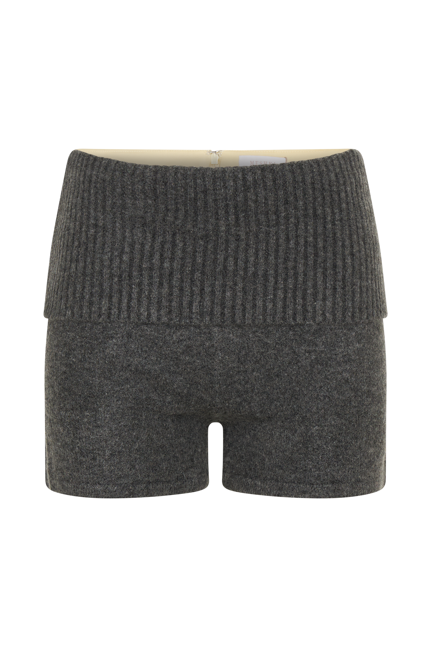 Aubrey Knit Shorts - Charcoal Marle