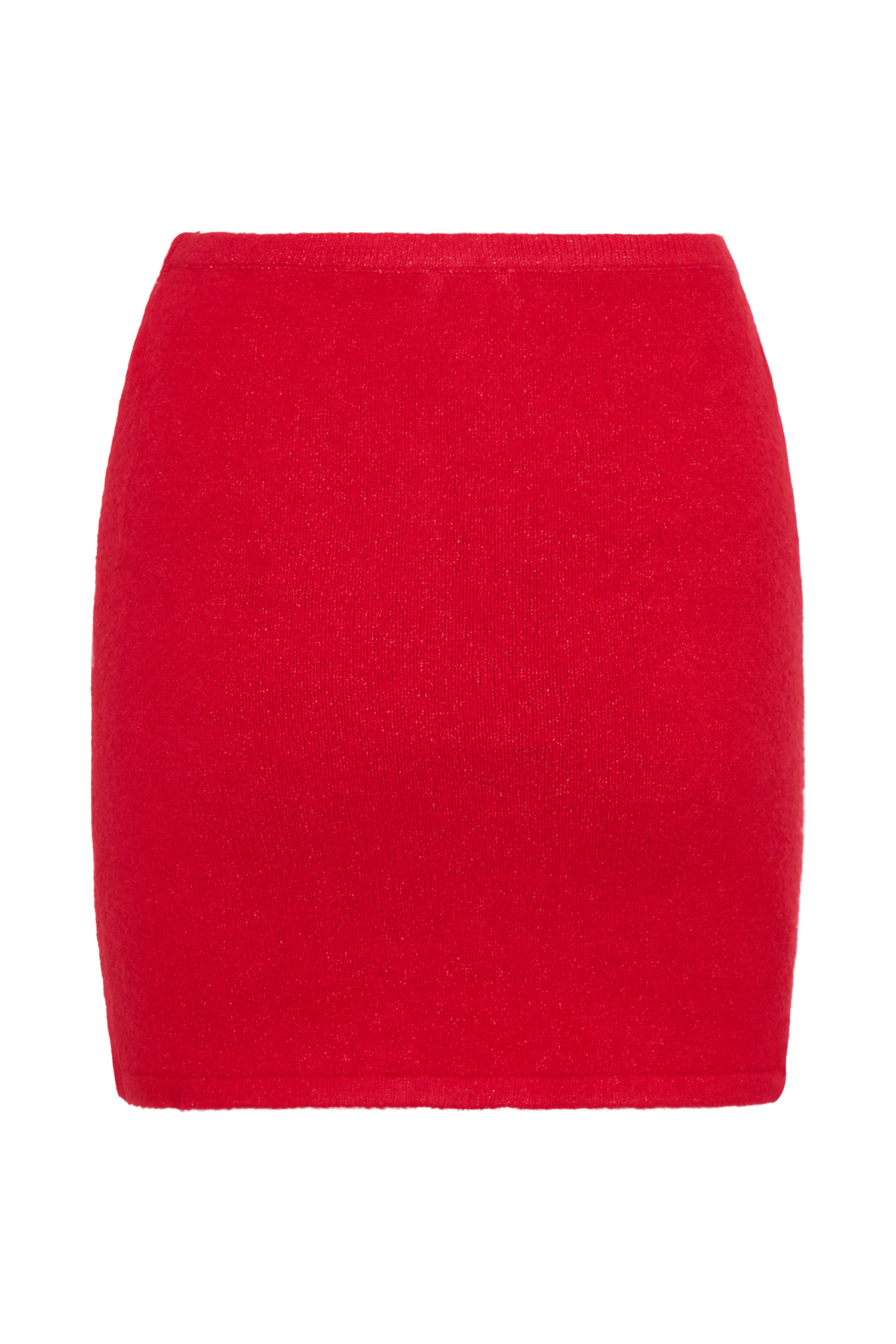 Brianne Knit Mini Skirt - Ruby