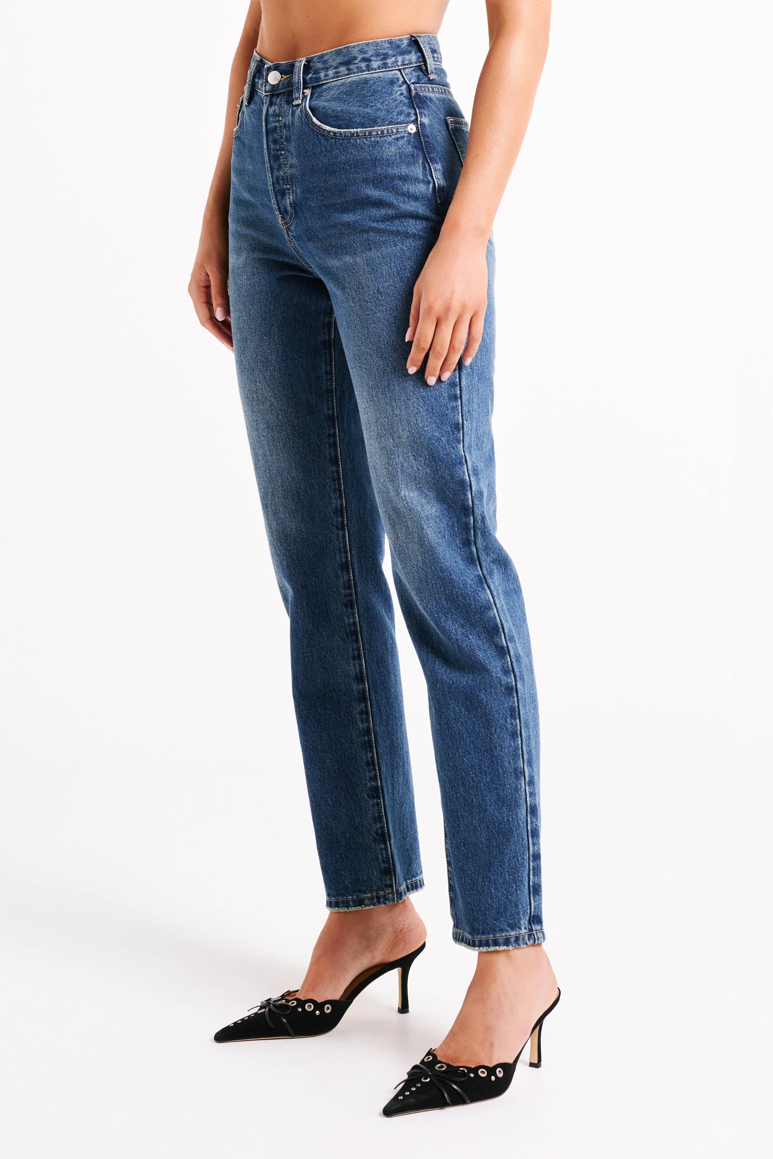 Mattea Denim Jeans - Dark Blue