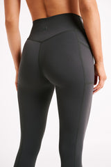 Briar V Back Leggings With Pockets - Charcoal