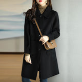 Mao This Coat Woman 2025 Autumn And Winter New Small Man Thick Korean Version Of The Long-Term Coat HZ1220