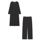 2025 New Women's Open Fork Long Top Trop Set HZ1220