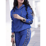 2025 Spring Women's Clothing Hot Fashion Casual Pure Stripe Two Sets Of Sportswear Women's Clothing HZ1220