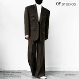 25 Autumn New Double Irregular Pants + Short Coat Top Fashion Casual Set Women 1815 HZ1208