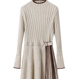 Autumn And Winter With Coat Knitted Dress Women's Long-Tender Large-Size Loose 100-Folded Cashmere Sweater Dress Woman HZ1220