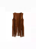 On The Same Day, The New Tumaco Coat Lady Deer-Skinless Long Vest Open Shirt HZ1208