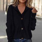 2025 Sheintemu Autumn And Winter Long-Sleeved Women's Sweater Cardigan New HZ1208
