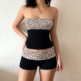 Hottie Sexy Strap Gilled Waist-Coat Sling Sling Suit Woman 2025 Lace Splicing Bosom New Top HZ1220