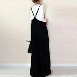 Explosion Solid Color 2025 Summer New Women's Slings Pure Color Casual Loose Broad Leg Pants HZ1220