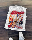 0717PROF New Leisure Sleeveless Vest With Short-Sleeved Top Couple Summer Loose Printing Hot Sales HZ1208