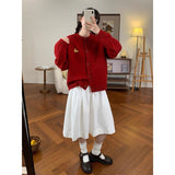 Lazy Wind Soft Knitted Cardigan Women's Autumn And Winter 2025 Korean Version Of The Collar Loose Casual Sweater Jacket HZ1208