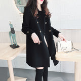 Small Hepburn Hair Coat Women Autumn And Winter 2025 Korean Version Of The New Thin Thick Black Coat HZ1220