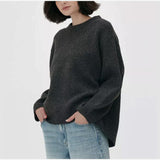Easier Version Of The New Winter 2025 Pink Sweet Round Neck Casual Jacket Sweater HZ1220