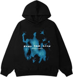 2025 New Fashion Trendy Street Hoodie Korean Version Of Loose Lazy Casual Hooded Printing Jacket Top HZ1220