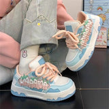 Dress Thick-Soled Shoes Women 2025 Autumn New Student Running Sneakers Dopamine Casual Shoes Women HZ1220