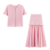 New Thoracic Blouse Knitted Jersey Three-Piece Set 4192041 4192043 4192042 HZ1208