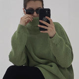 2025 Spring And Summer New Hollow Sweater Women Wind Soft Loose Knitted Long-Sleeved Clothing Hot HZ1208