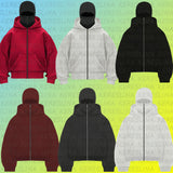 DIY Light Board Autumn Ins New Hooded Jacket Short Coat Men's Double Hat Autumn And Winter Couple Cotton HZ1208